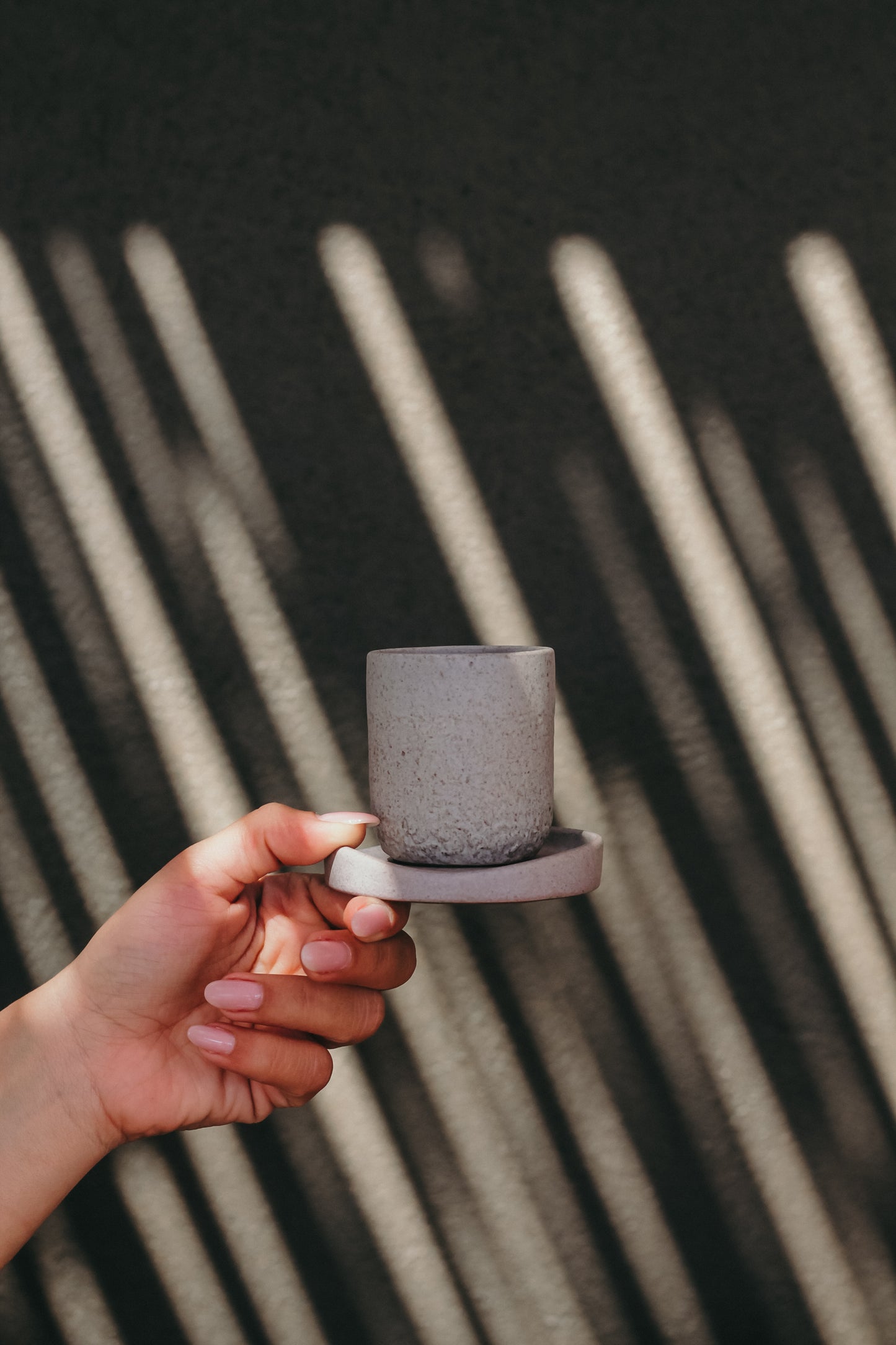 Igneous Espresso Cup with irregular underline