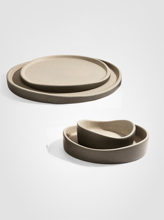 Rustic Dinnerware Set Olive x Sandy