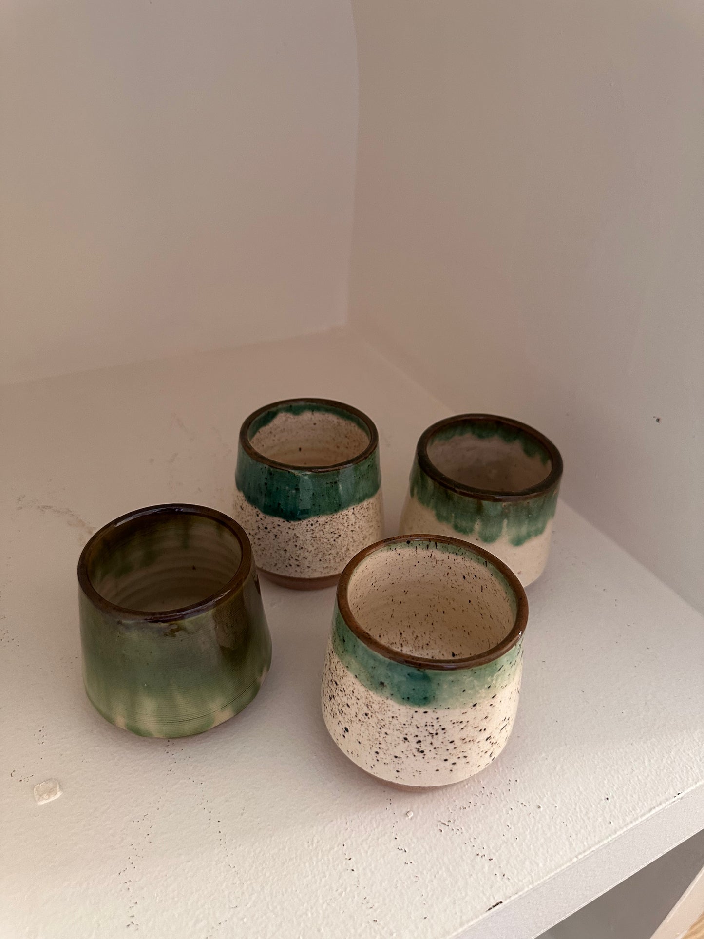Livia Espresso Cup Different Shades of Green (SECONDS)