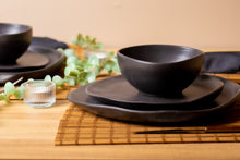 Load image into Gallery viewer, Black Irregular Dinnerware set
